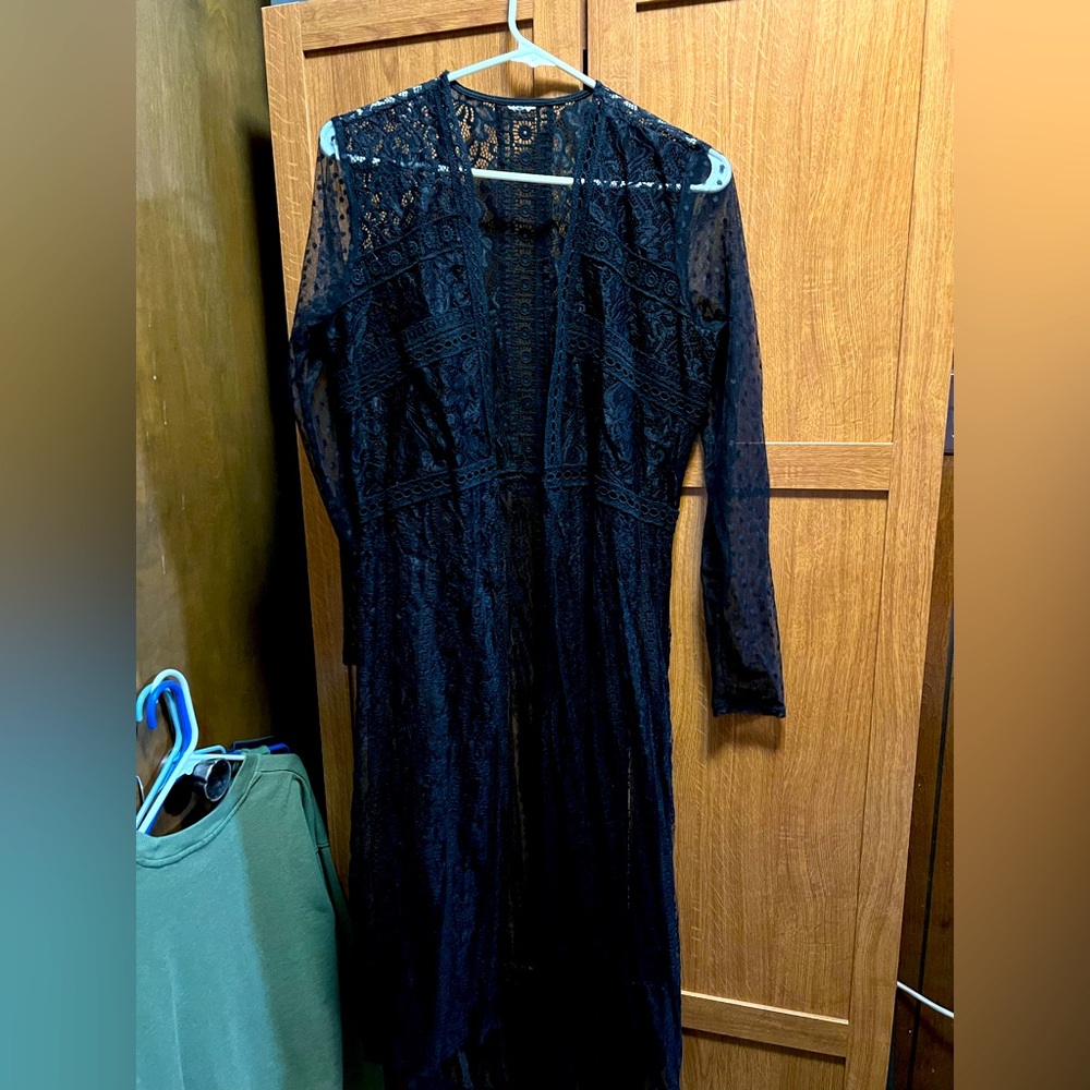 Elegant Black Lace cardigan